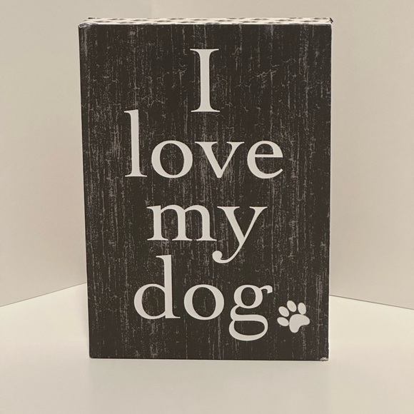 Black and White Dog Lover's Sign - Picture 1 of 6